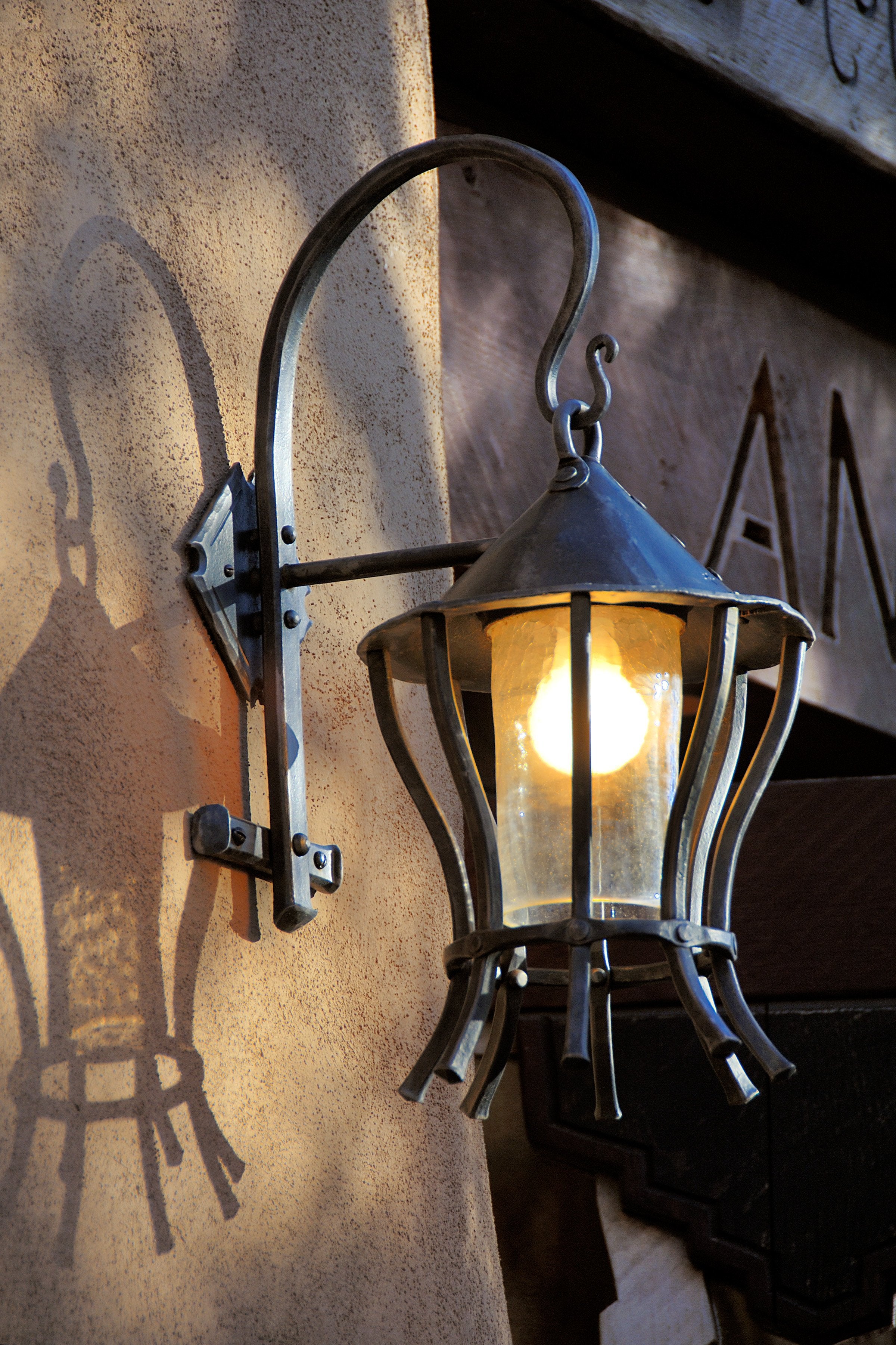 Hanging Lanterns at Inn of the Anasazi in Santa Fe NM | Christopher Thomson Ironworks