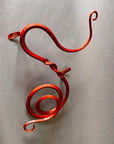 Copper Red Carnival Single Musing Wall Sculpture.