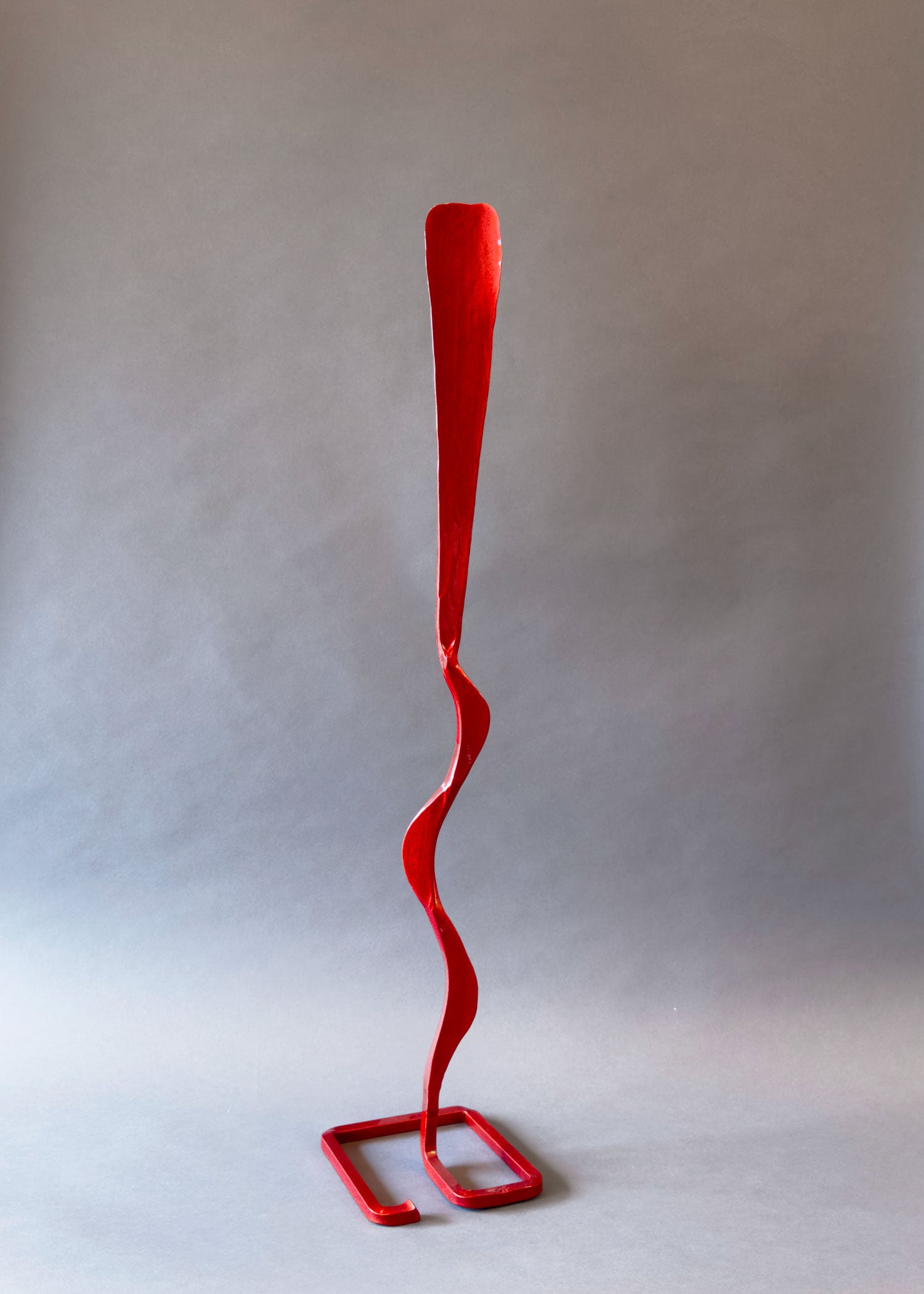 Copper Feather Mesa Bloom hand forged metal sculpture.