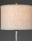 Linen drum shade.