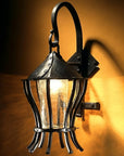 Wrought Iron Hanging Wall Lantern by Christopher Thomson Ironworks.