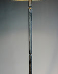 Valley Wrought Iron Floor Lamp with a handmade sheepskin shade.
