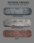 Interior finishes for Hanging Wall Lantern.