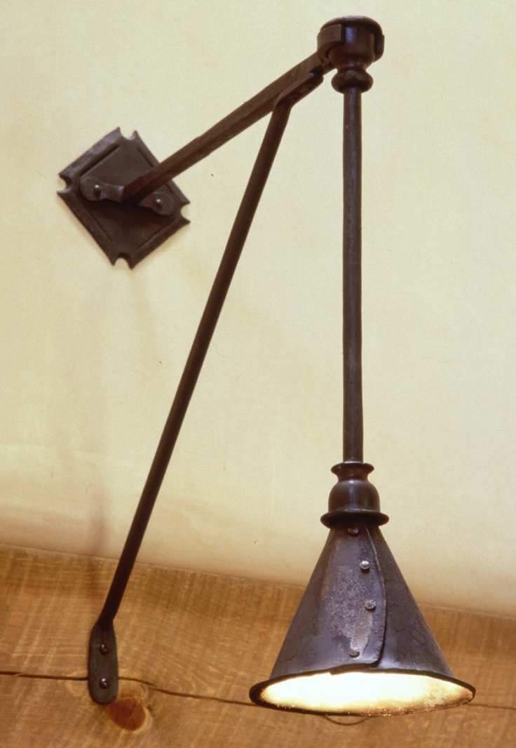 Wrought Iron Pendant light fixture with bracket