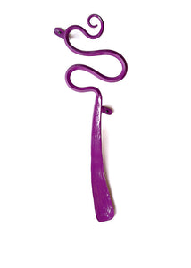 Purple Diamond Meander Feather Single Musing