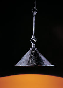 Rustic, hand forged, wrought iron Dining Table Pendant light fixture. Made by Christopher Thomson Ironworks