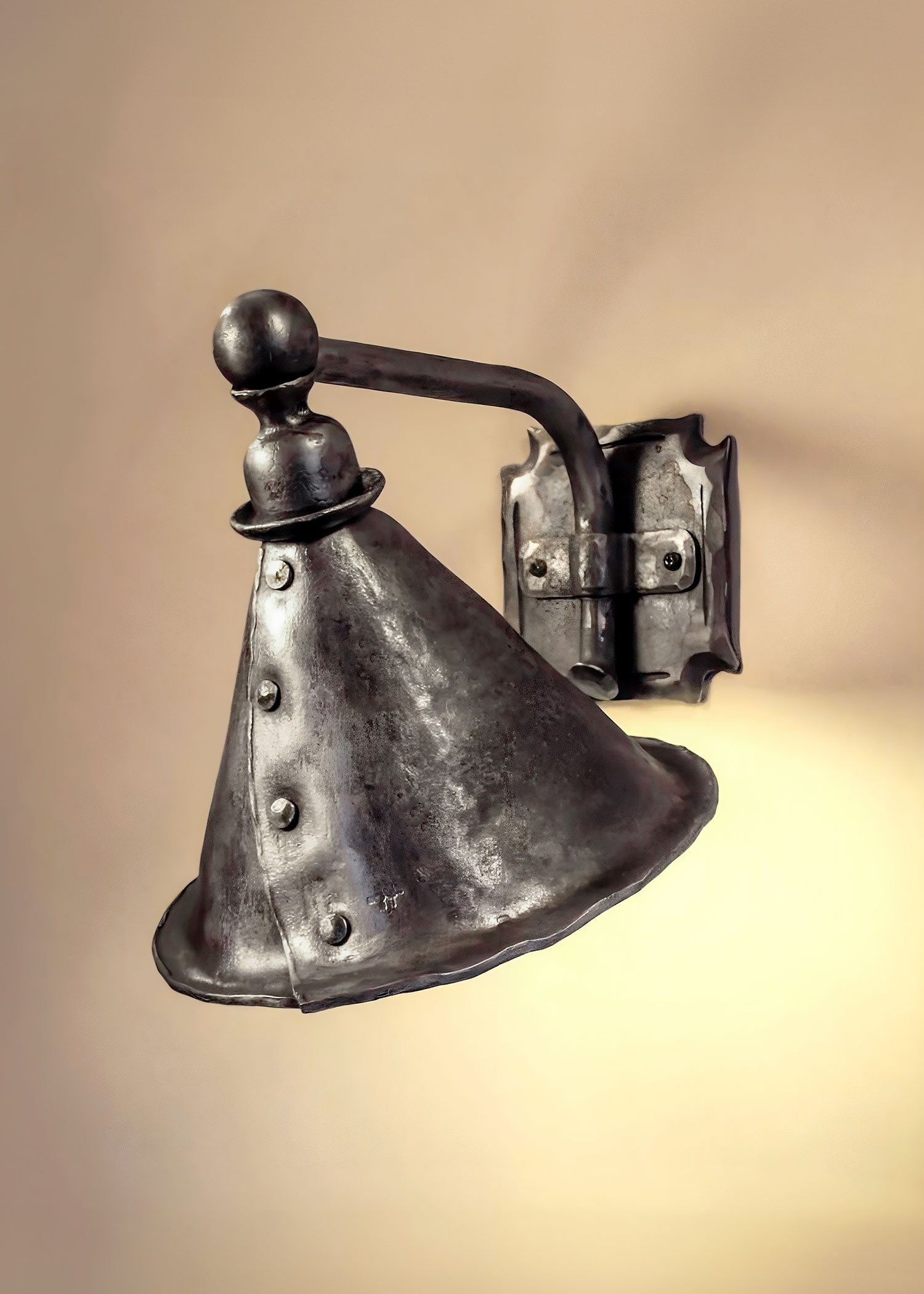 Secret Garden Wrought Iron Wall Sconce by Christopher Thomson Ironworks.