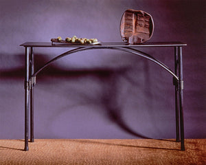 Forged steel "Arched Console Table" by Christopher Thomson Ironworks