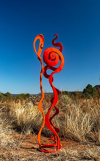 Orange Loop & Red "Baby Bloom" - Christopher Thomson Ironworks