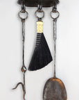 Three Tool Fireplace Wall Set with a poker, broom, shovel & wall mount hanger.