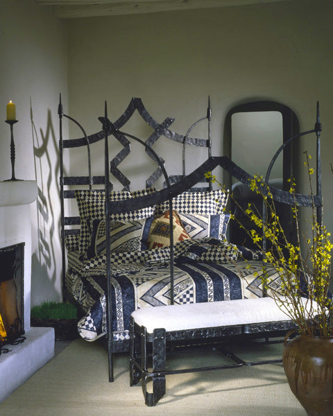 Vessel Wrought Iron Bed frame by Christopher Thomson Ironworks.